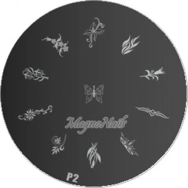 Nail Art Stamping Schablone P 2