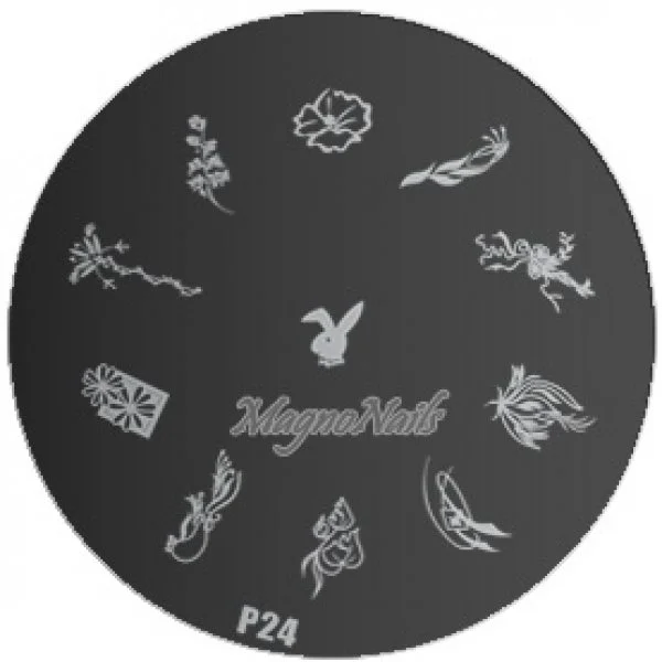 Nail Stamping Schablone P24