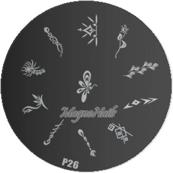Nail Stamping Schablone P26