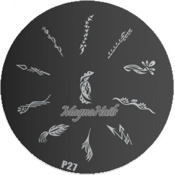 Nail Stamping Schablone P27