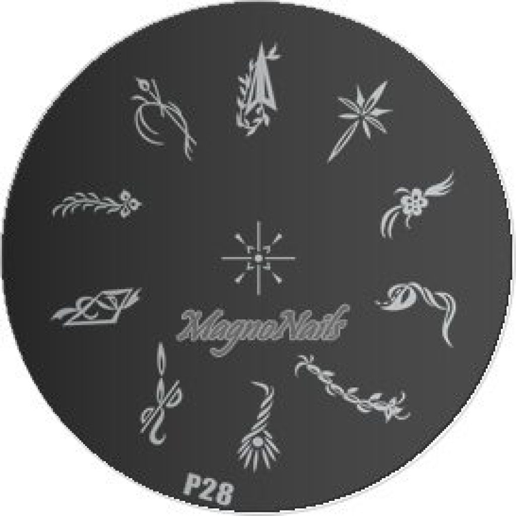 Nail Stamping Schablone P28