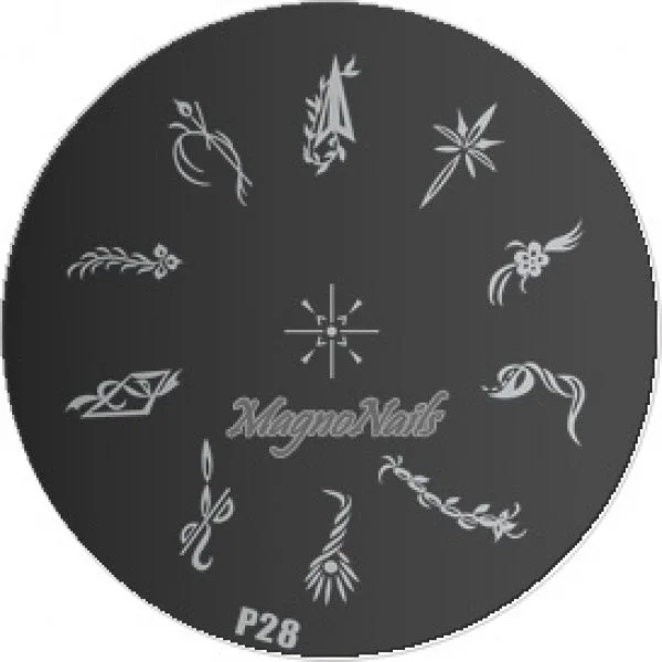 Nail Stamping Schablone P28