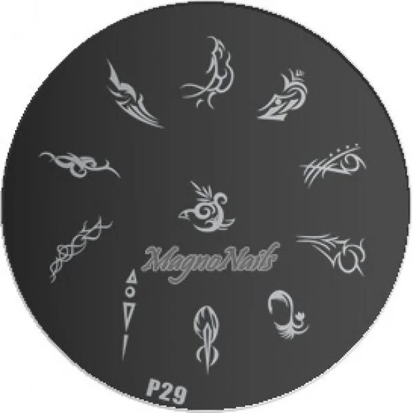 Nail Stamping Schablone P29