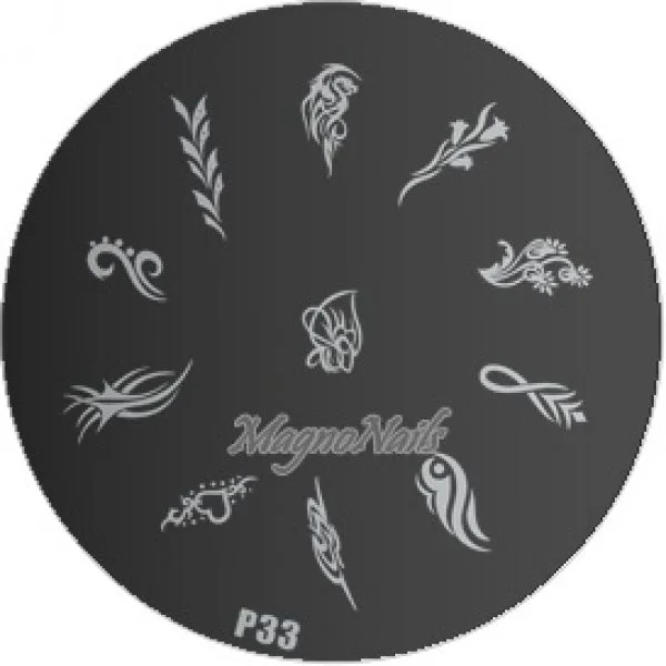 Nail Stamping Schablone P33