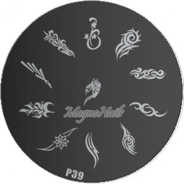 Nail Stamping Schablone P39