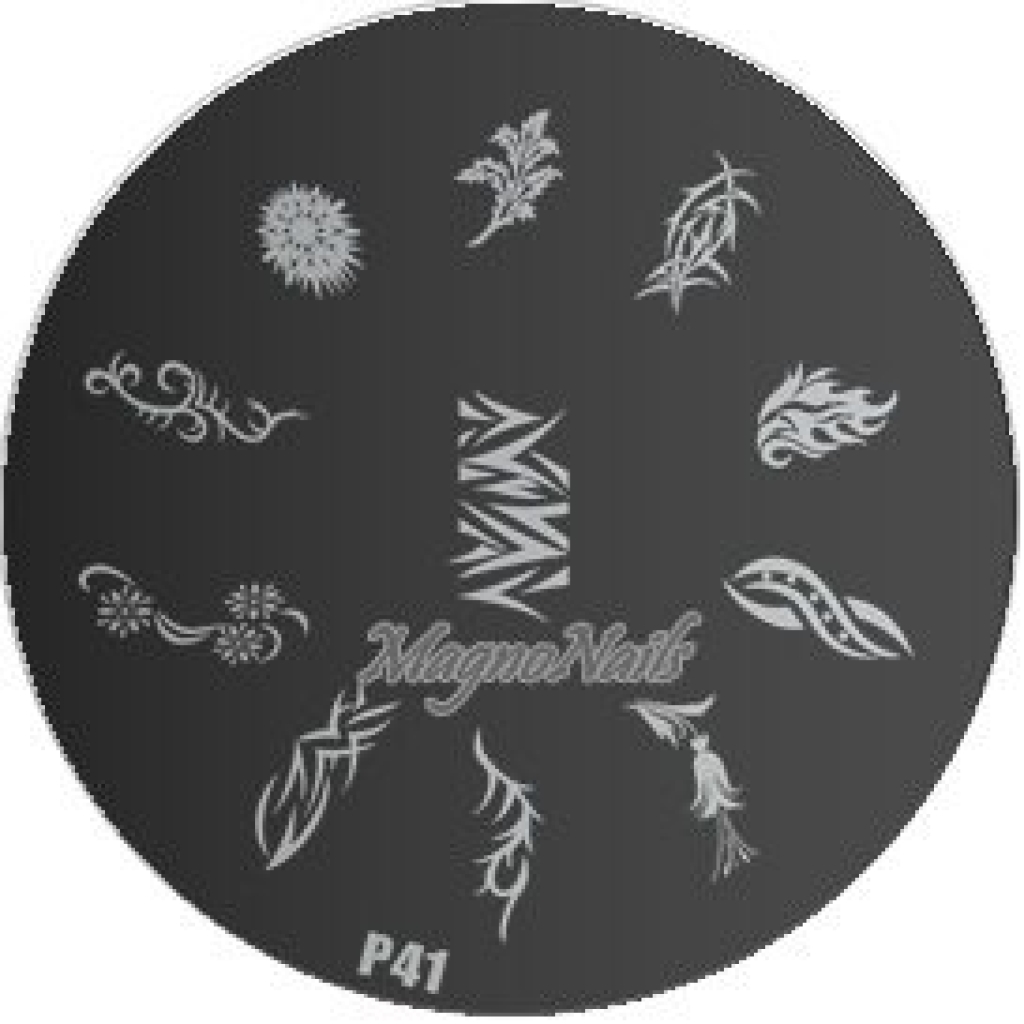 Nail Stamping Schablone P41