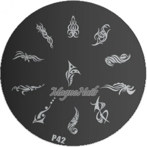 Nail Stamping Schablone P42