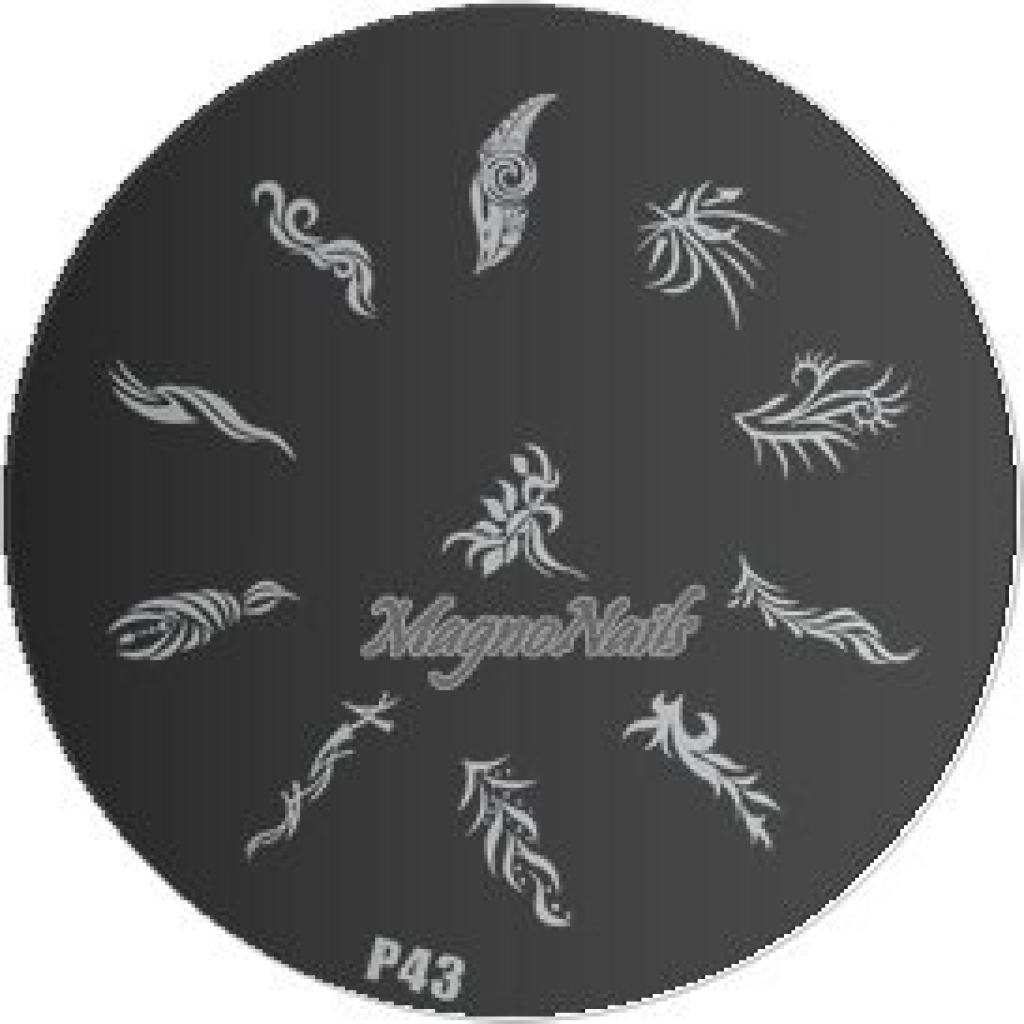 Nail Stamping Schablone P43