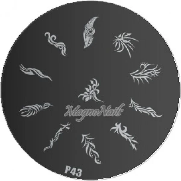 Nail Stamping Schablone P43