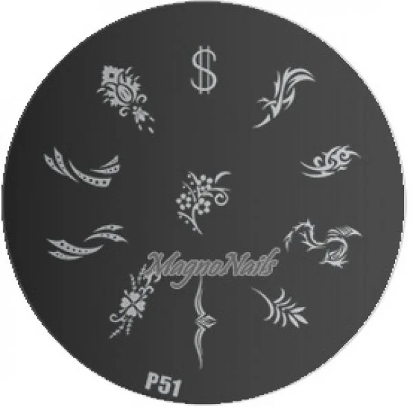 Nail Stamping Schablone P51