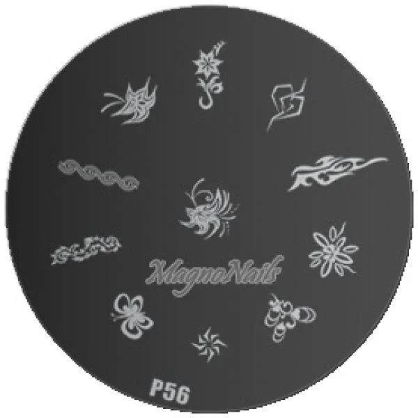 Nail Stamping Schablone P56