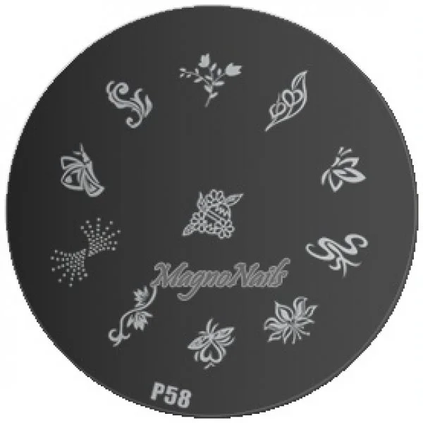 Nail Stamping Schablone P58