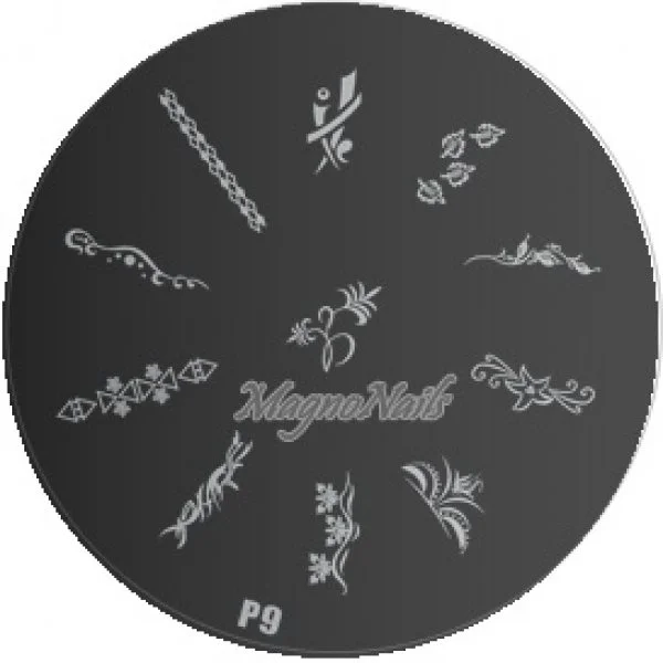Nail Stamping Schablone P9