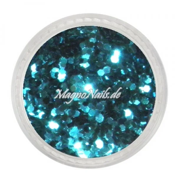 Nail Art Pailetten blau metallic 1mm Nägel Nails Nailart Nageldesign Nagel GlitzerPailetten