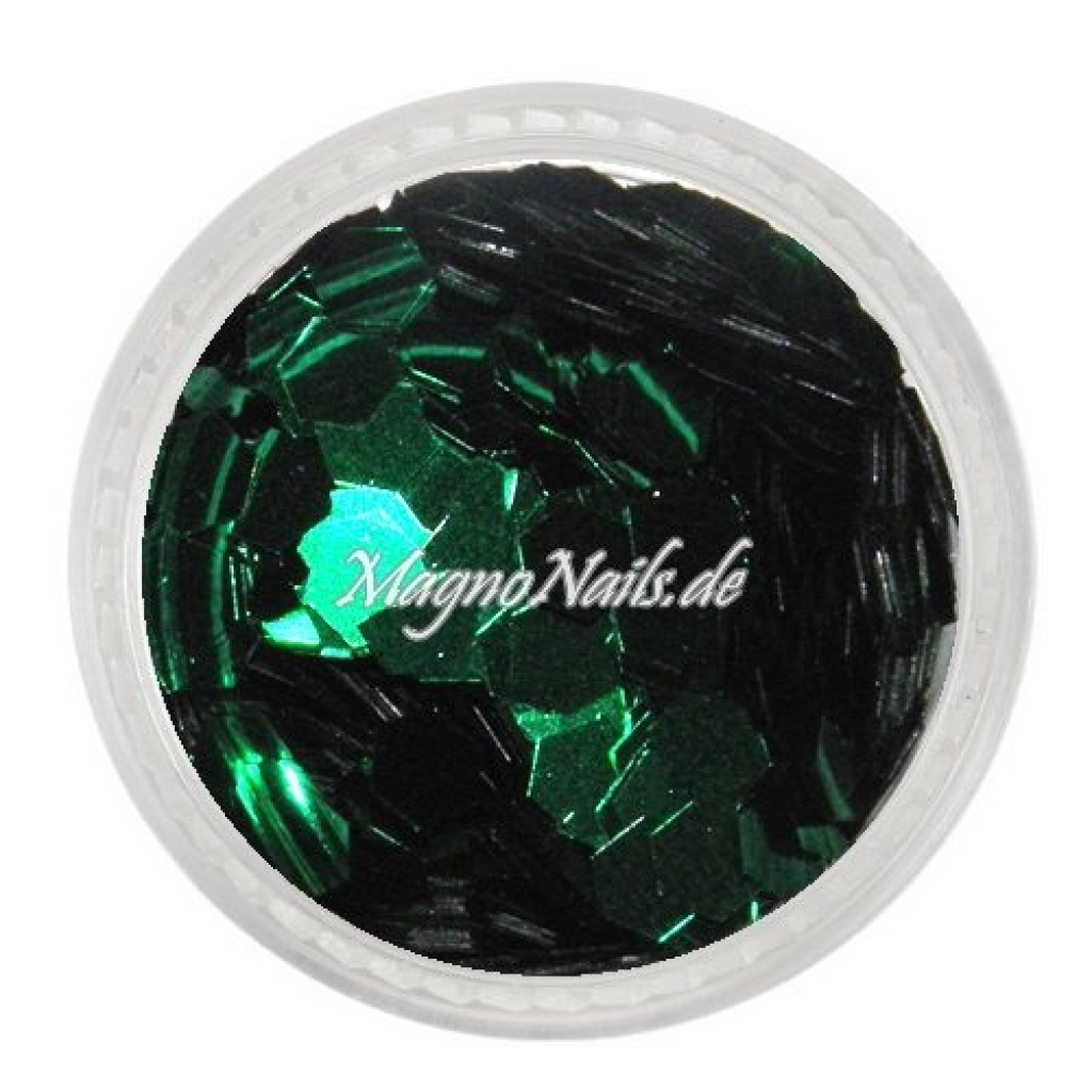 Nail Art Pailetten grün metallic 3,5mm  Nägel Nails Nailart Nageldesign Nagel GlitzerPailetten