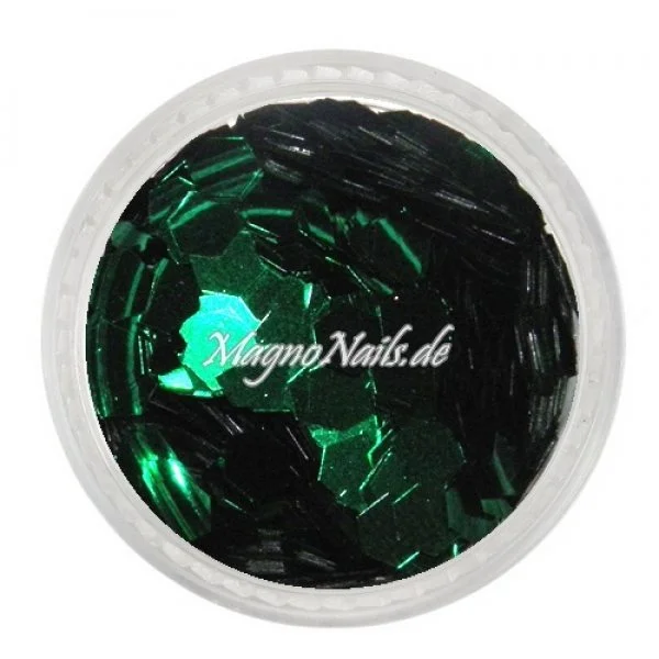 Nail Art Pailetten grün metallic 3,5mm Nägel Nails Nailart Nageldesign Nagel GlitzerPailetten