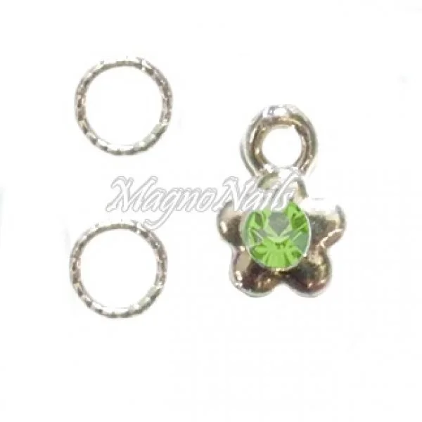 Nail Piercing Blume Nageldesign Nägel Schmuck Nails 