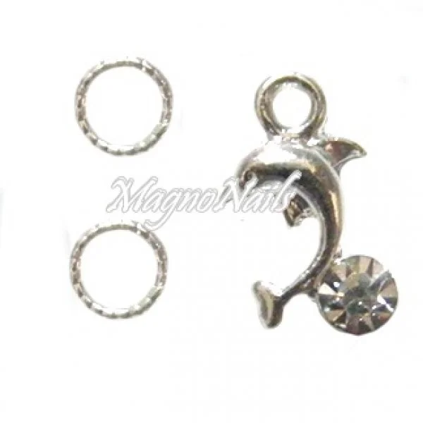 Nail Piercing - Delphin Nageldesign Nägel Schmuck Nails 