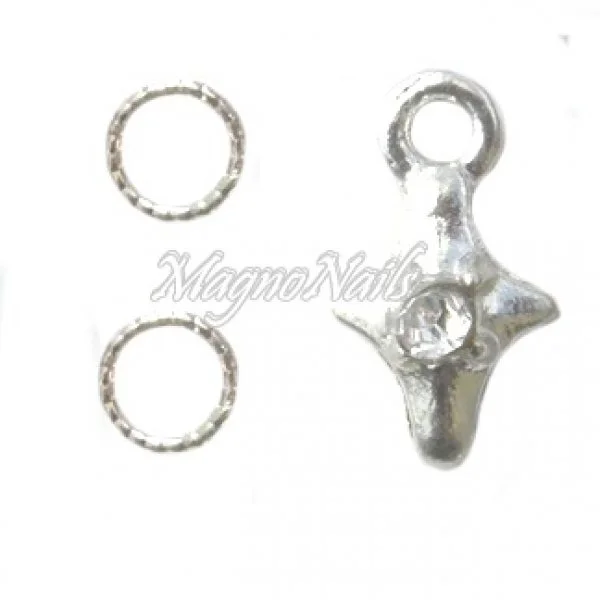 Nail Piercing - Kreuz Nageldesign Nägel Schmuck Nails 