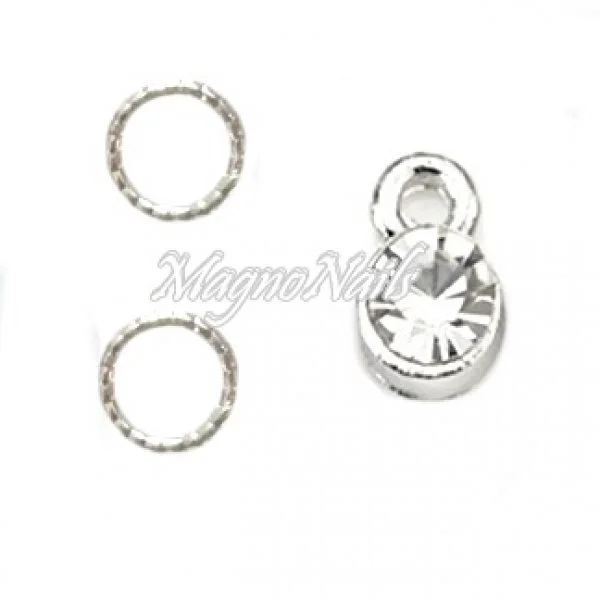 Nail Piercing rund Nageldesign Nägel Schmuck Nails 