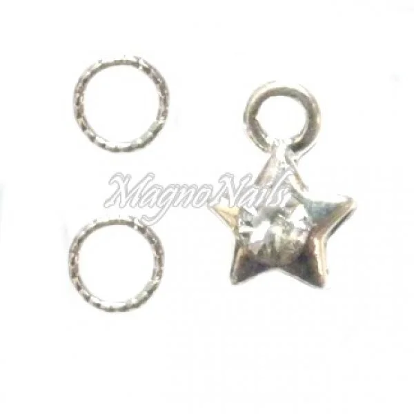 Nail Piercing - Stern Nageldesign Nägel Schmuck Nails 