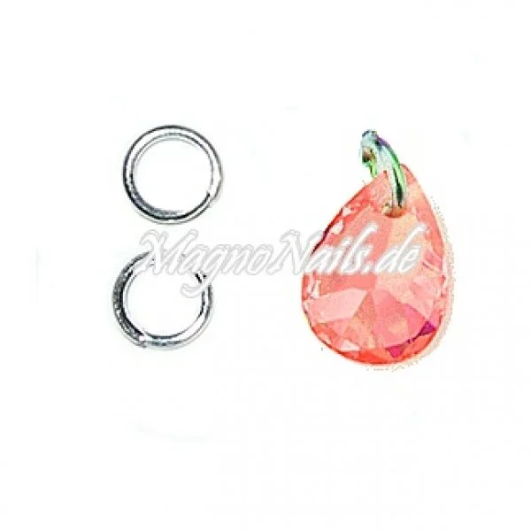 Nail Piercing Tropfen - rot Nageldesign Nägel Schmuck Nails 