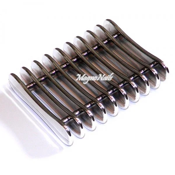 Pinsel Ablage aus Kunststoff silber Nageldesign Nägel Werkzeuge Nails Nagelstudio