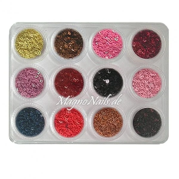 12 x Einlegemotive - Sqaure Shapes Set in einer Box