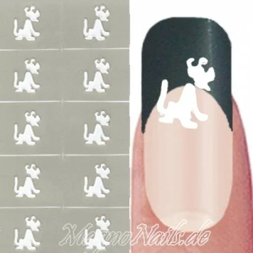 Nail Art Schablone - Nagellack Sticker Airbrush Nail Aufkleber selbstklebend