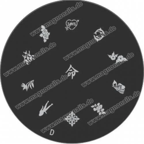 Nail Art Stamping Schablone D Chinesische Zeichen