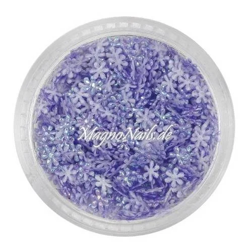 3D Einlegemotive - Shapes - Schneeflocken flieder