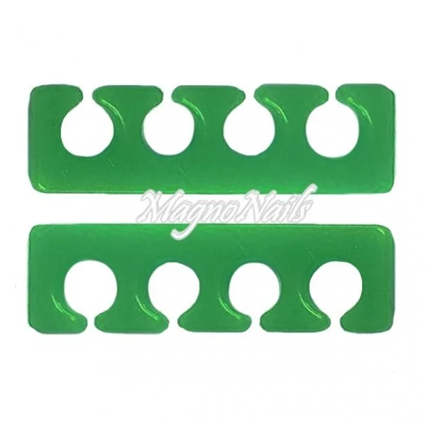 2 x Silikon Zehenspreizer grün Nagelstudio Zubehör Fusspflege Fußpflege