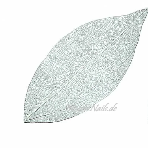 Einlegemotive - Nail Art Skelettblätter weiß Nailart Nails Nägel Schmuck Einleger Einlegemotive Nageldesign