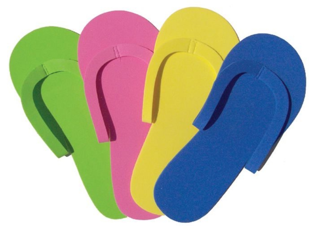 1 Paar Hygiene Slipper Fußpflege Zehen getrennt