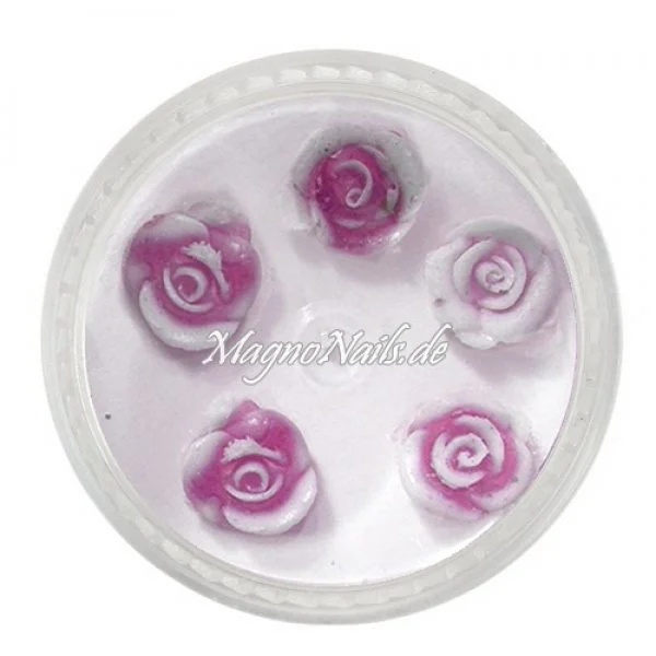 3D Einlegemotive - Gummi Soft Rosen brombeer Nailart Nageldesign Nail art