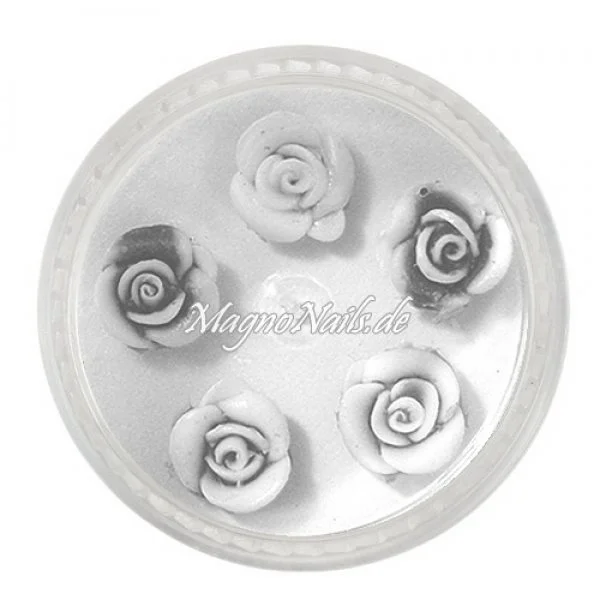 3D Einlegemotive - Gummi Soft Rosen anthrazit