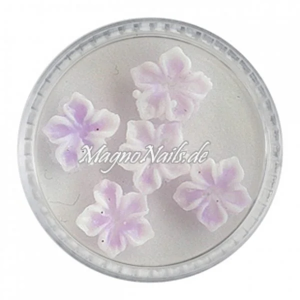 3D Einlegemotive - Gummi Soft Blumen flieder