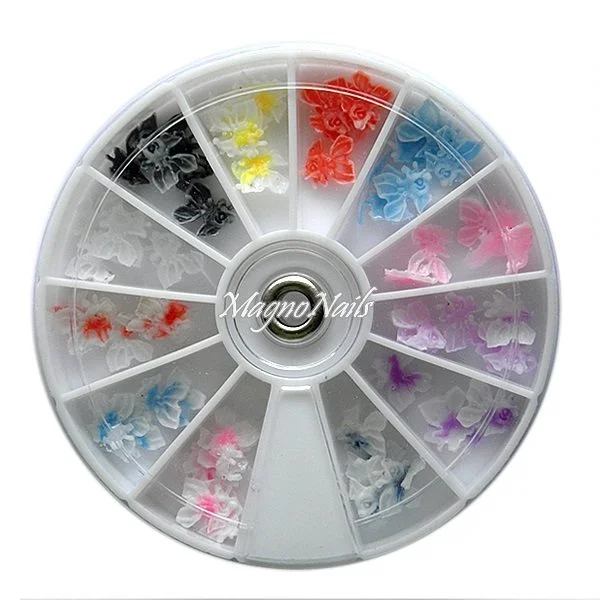 3D Einlegemotive - Gummi Soft Fische in einer Rondell