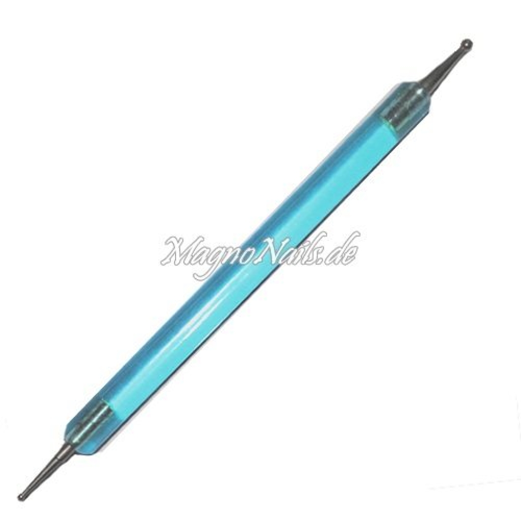 Nail Art Spot Swirl Dotting Tool transparent blau Modellage Nailart Nails Nägel Nageldesign