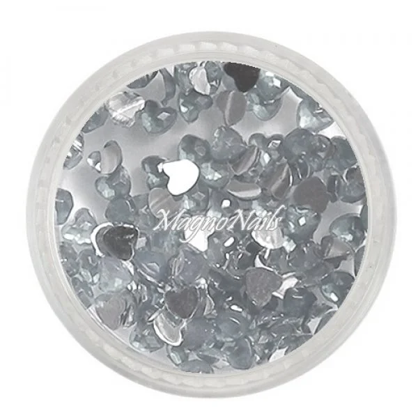 Strasssteine - Herzen klar Nageldesign Nägel Nails Nagelstudio Einleger Nailart