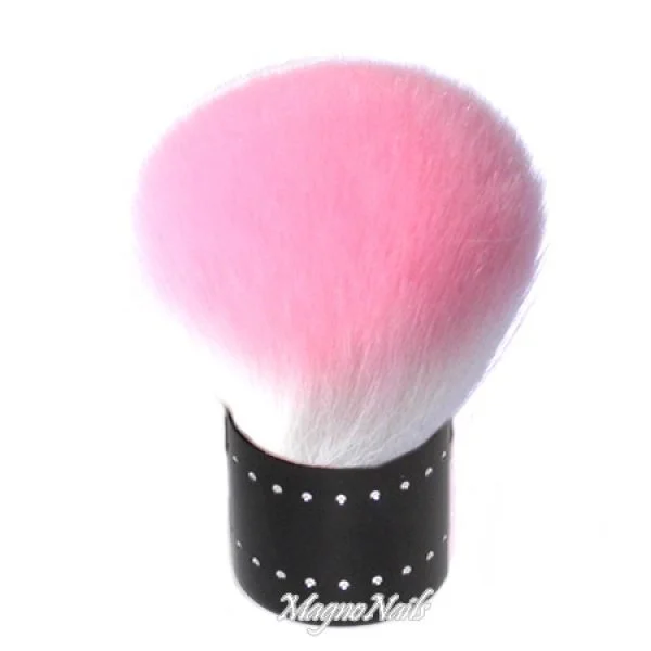 Staubpinsel rosa mit Strasssteinen Staub Pinsel Nageldesign Nägel Nails Nagelstudio Hilfsmittel Nailart