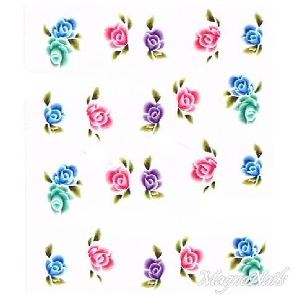 2D Nail Art One Stoke Sticker