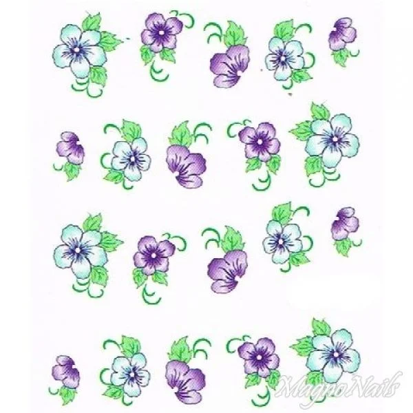 2D Nail Art One Stoke Sticker