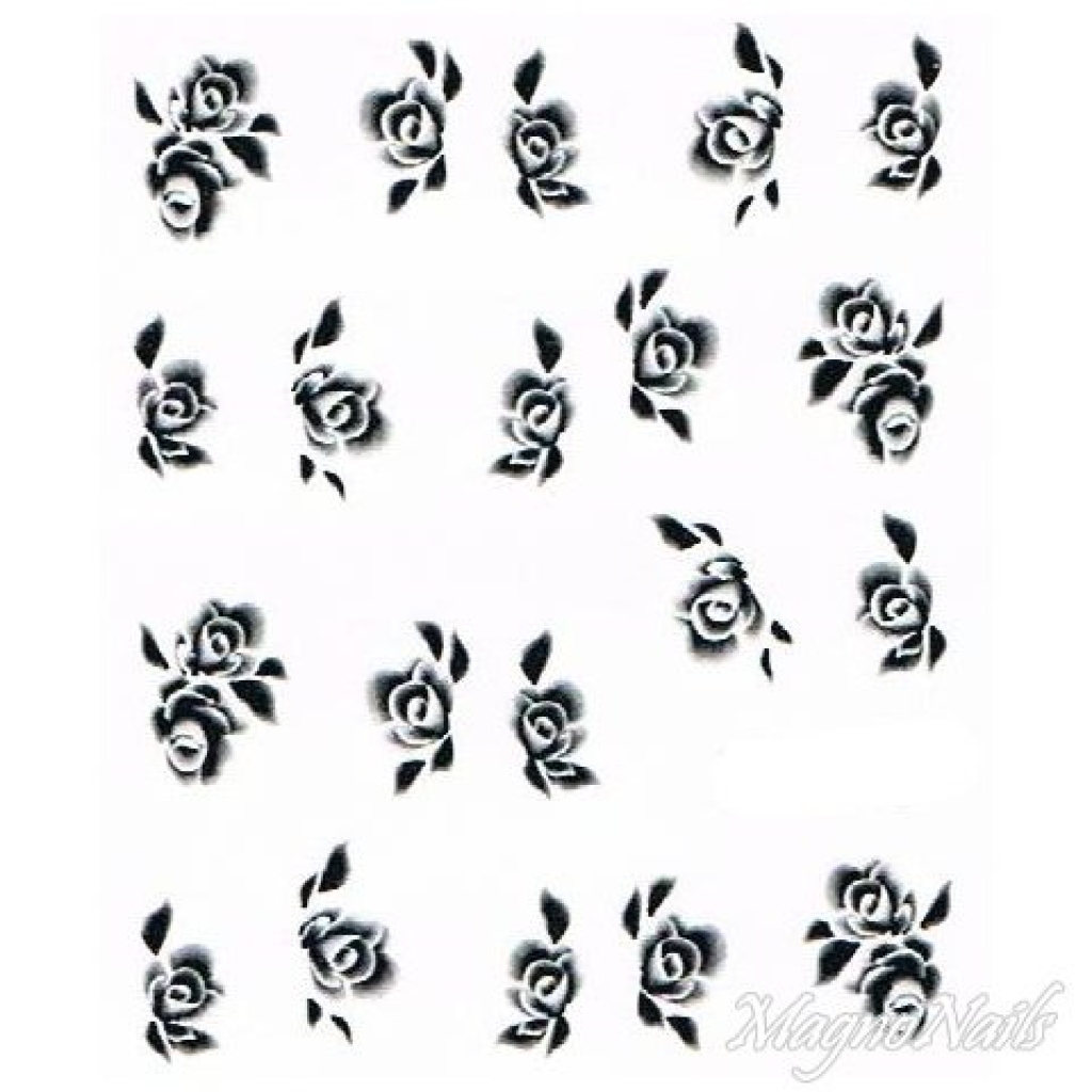 2D Nail Art One Stoke Sticker