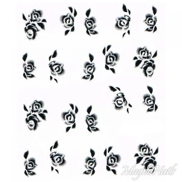 2D Nail Art One Stoke Sticker