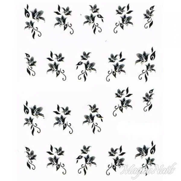 2D Nail Art One Stoke Sticker