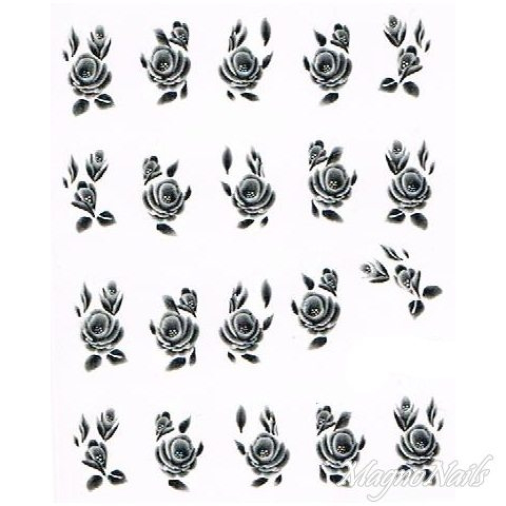 2D Nail Art One Stoke Sticker