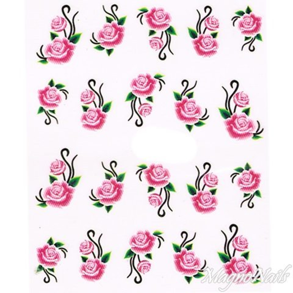 2D Nail Art One Stoke Sticker