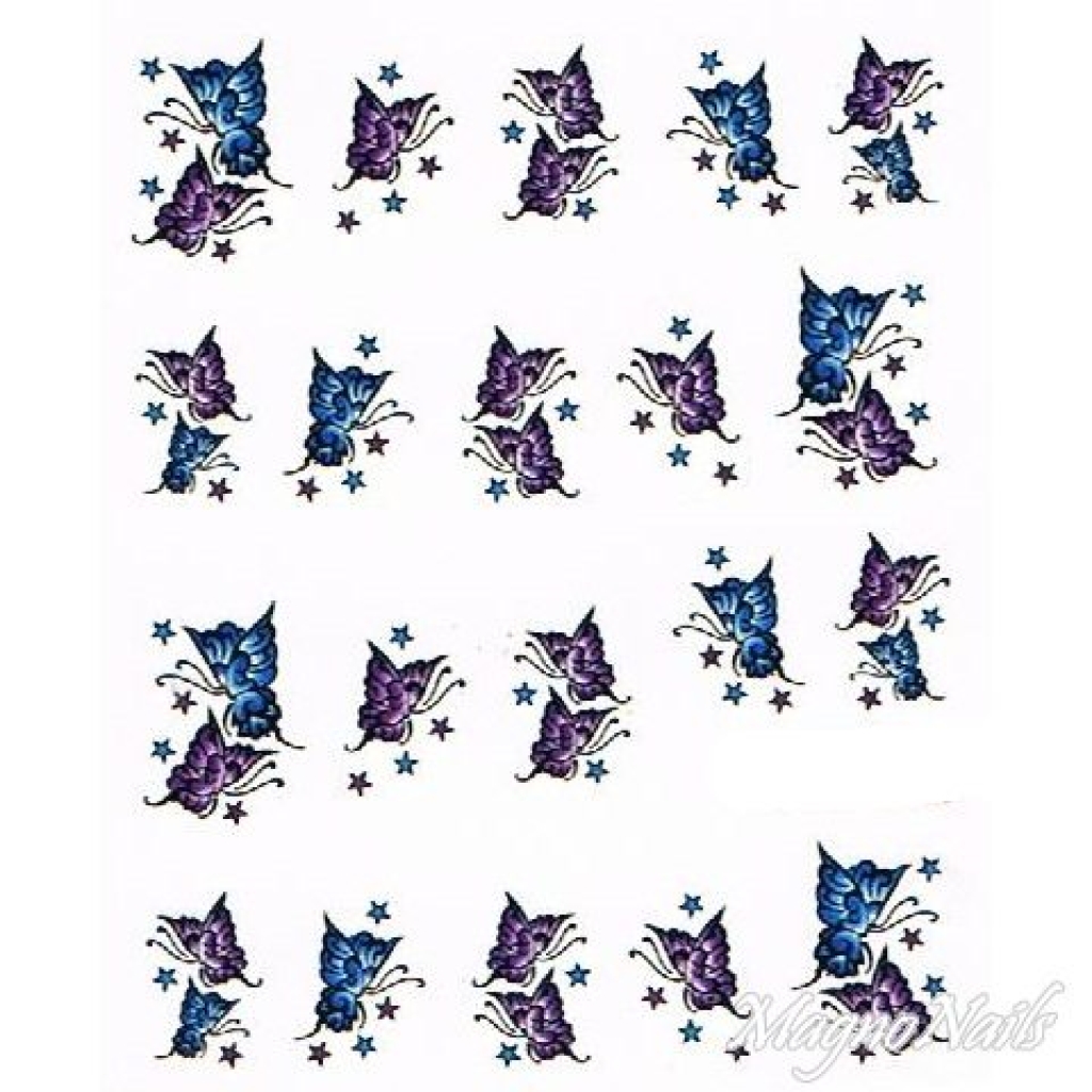 2D Nail Art One Stoke Sticker