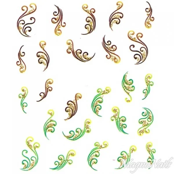 2D Nail Art One Stoke Sticker